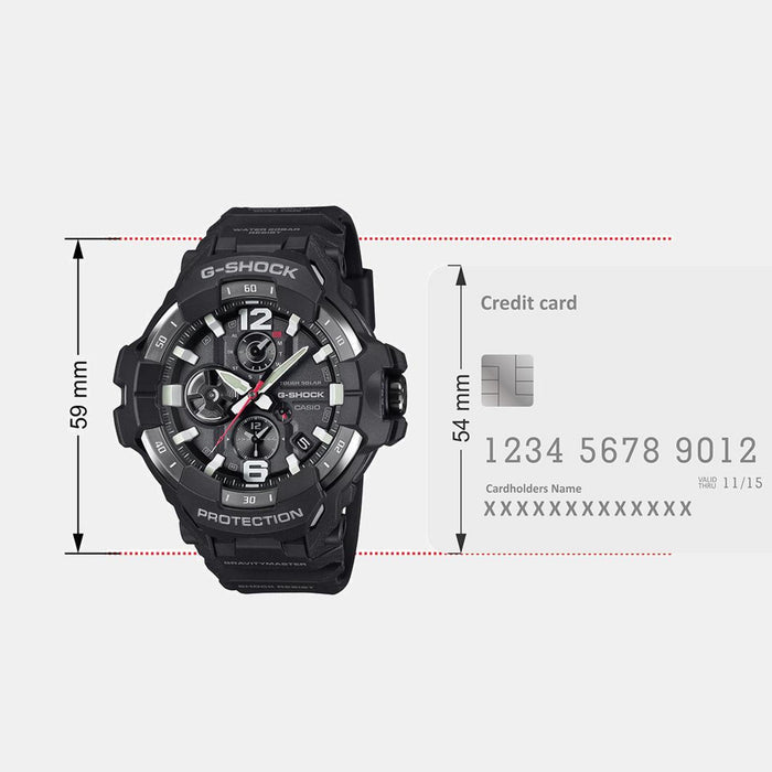 G-Shock Men Solar Black Dial Analog-Digital Resin Watch G1569