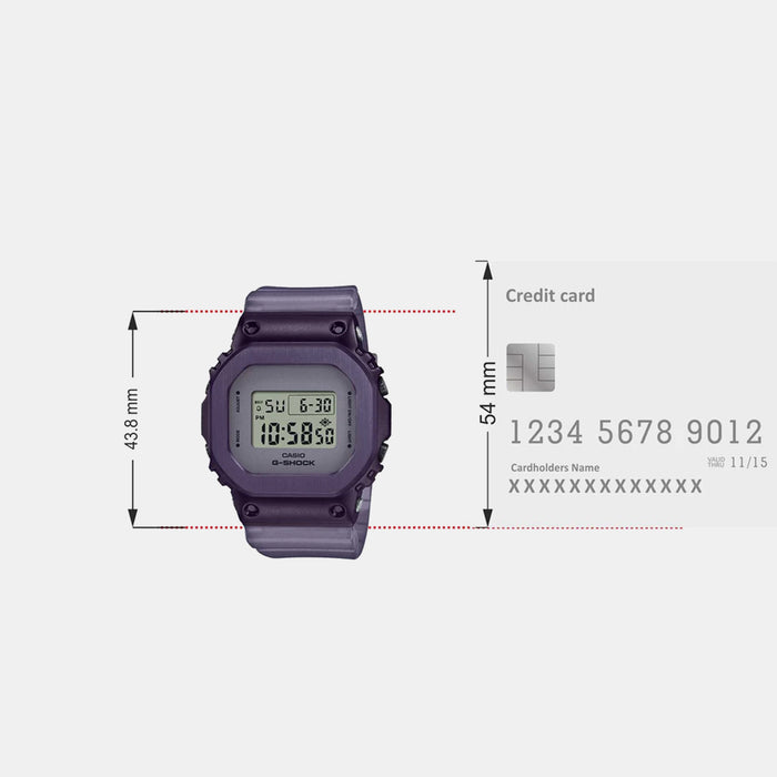 G-Shock Women Quartz Blue Dial Digital Resin Watch G1222
