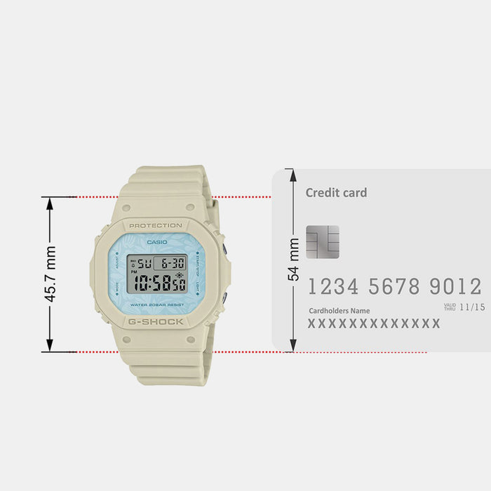 G-Shock Women Quartz Blue Dial Digital Resin Watch G1502