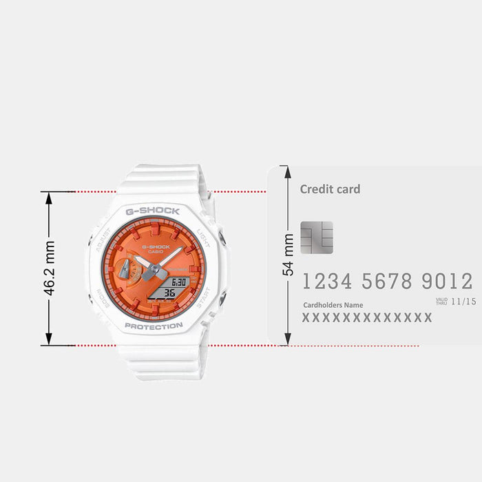 G-Shock Women Quartz Orange Dial Analog-Digital Resin Watch G1491
