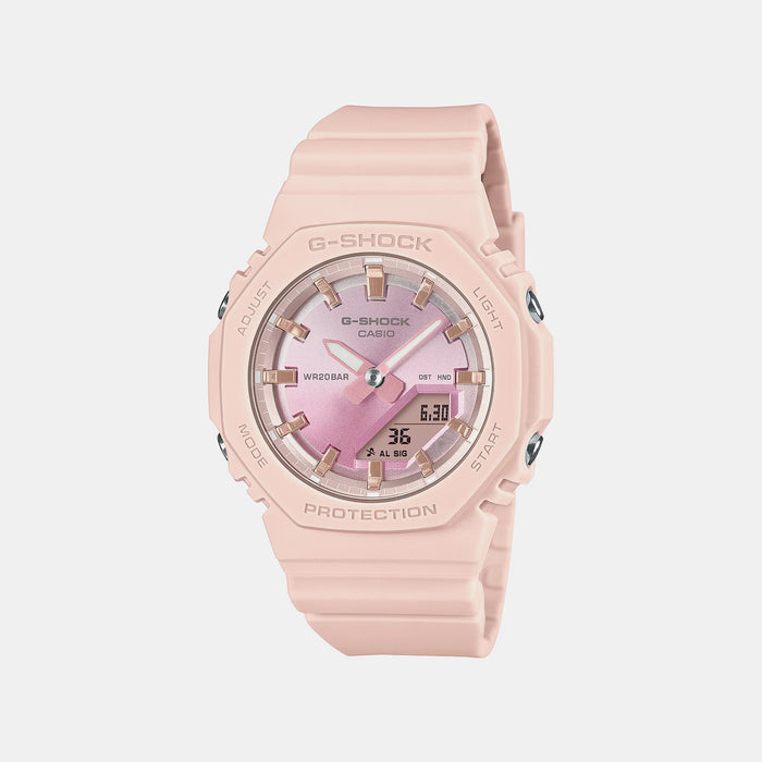 G-Shock Women Quartz Pink Dial Analog-Digital Resin Watch G1559