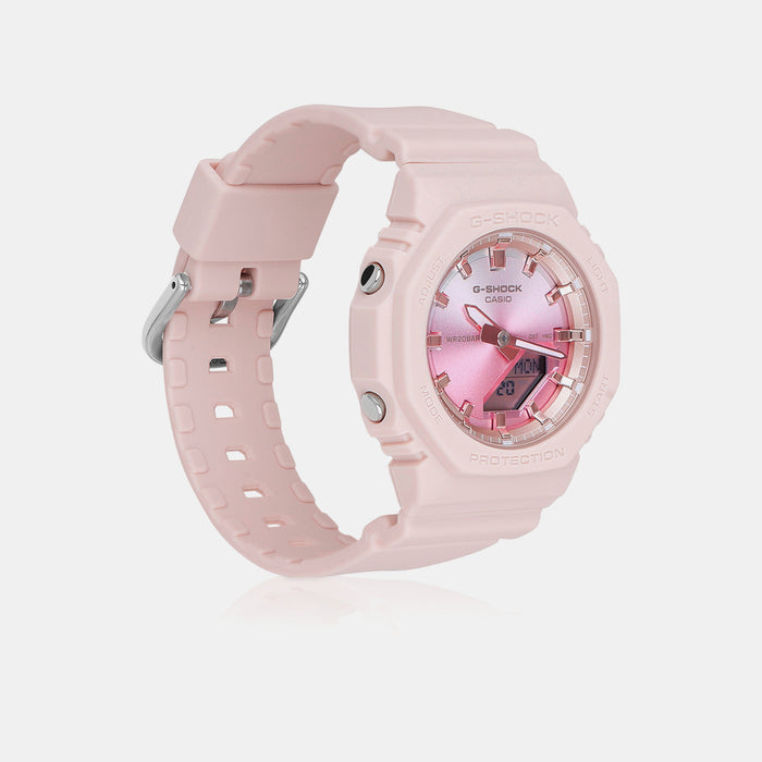 G-Shock Women Quartz Pink Dial Analog-Digital Resin Watch G1559