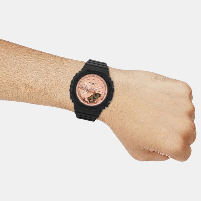 G-Shock Women Quartz Rose Gold Dial Analog-Digital Resin Watch G1459