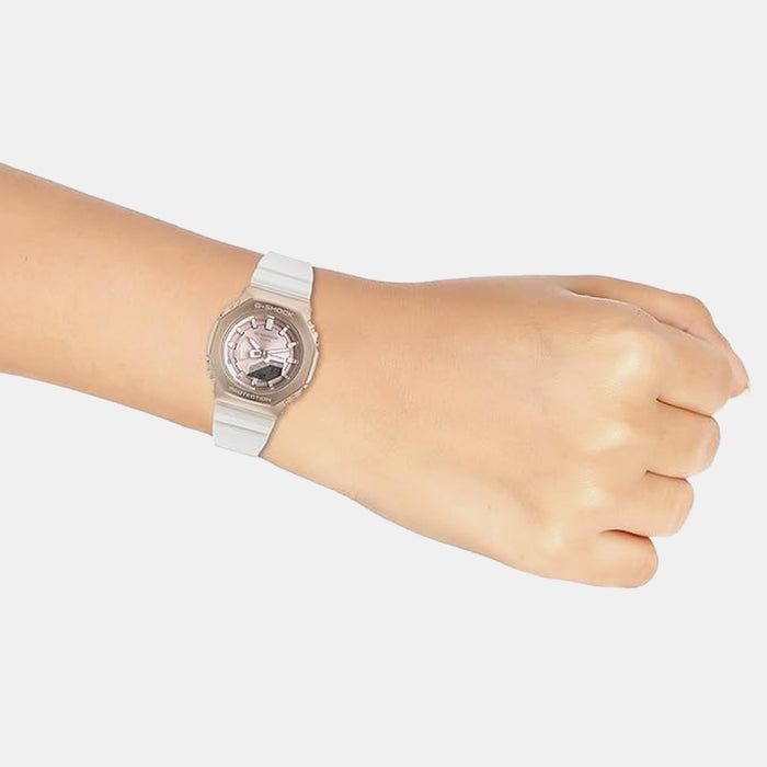 G-Shock Women Quartz Rose Gold Dial Analog-Digital Resin Watch G1575