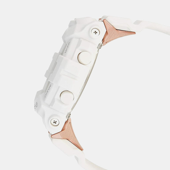 G-Shock Women Quartz White Dial Analog-Digital Resin Watch G998