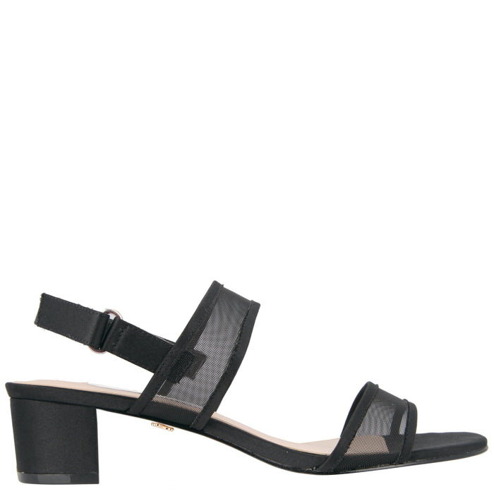 GANICE-BLACK LUSTER SATIN MESH