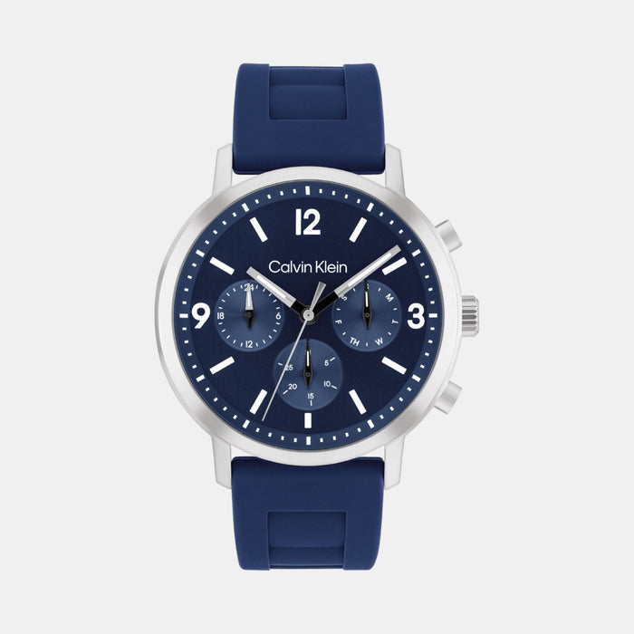 Calvin Klein Round Blue Chronograph watch