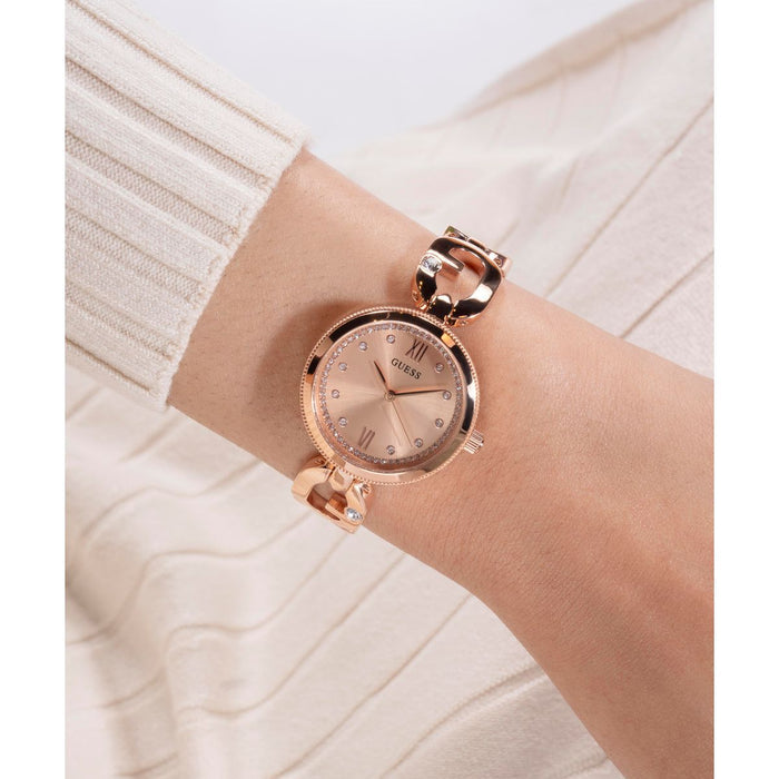Guess Stainless Steel Round watch