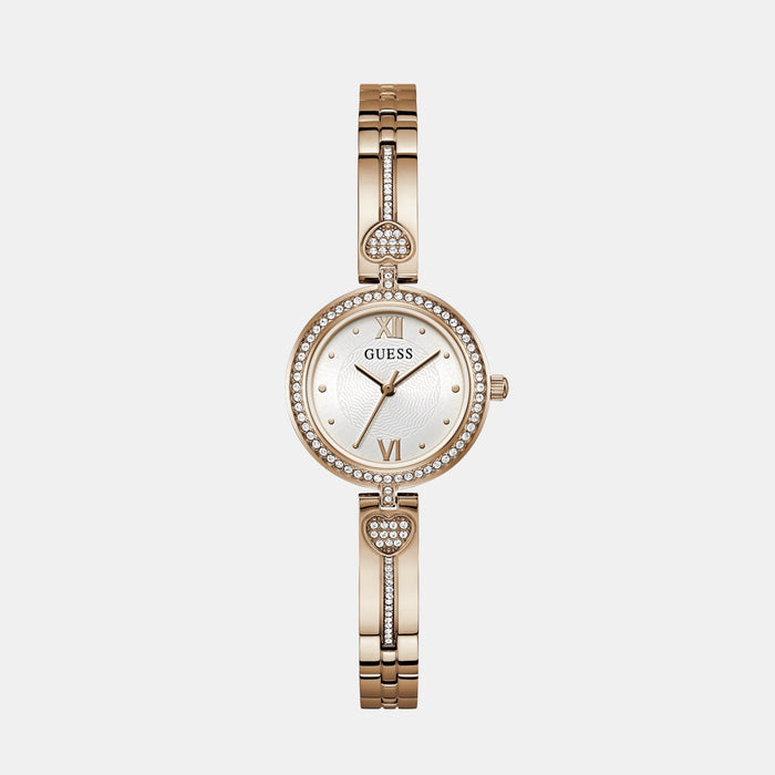Guess Round White Analog watch