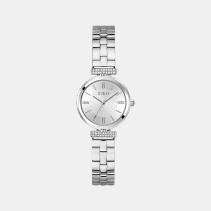 Gd Array Women Quartz Silver Dial Analog Stainless Steel Watch Gw0762L1