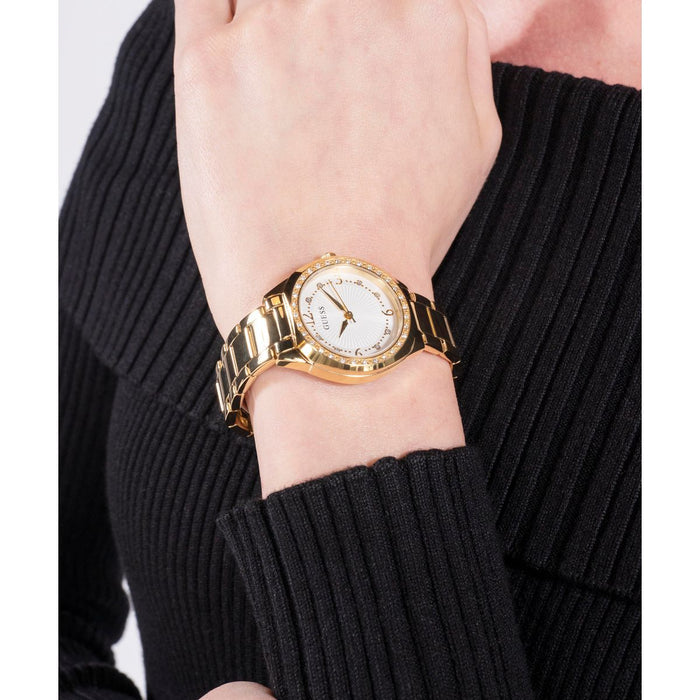 Gd Charlotte Women Quartz White Dial Analog Stainless Steel Watch Gw0767L2