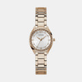 Gd Charlotte Women Quartz White Dial Analog Stainless Steel Watch Gw0767L3