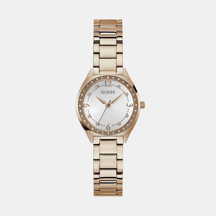 Gd Charlotte Women Quartz White Dial Analog Stainless Steel Watch Gw0767L3