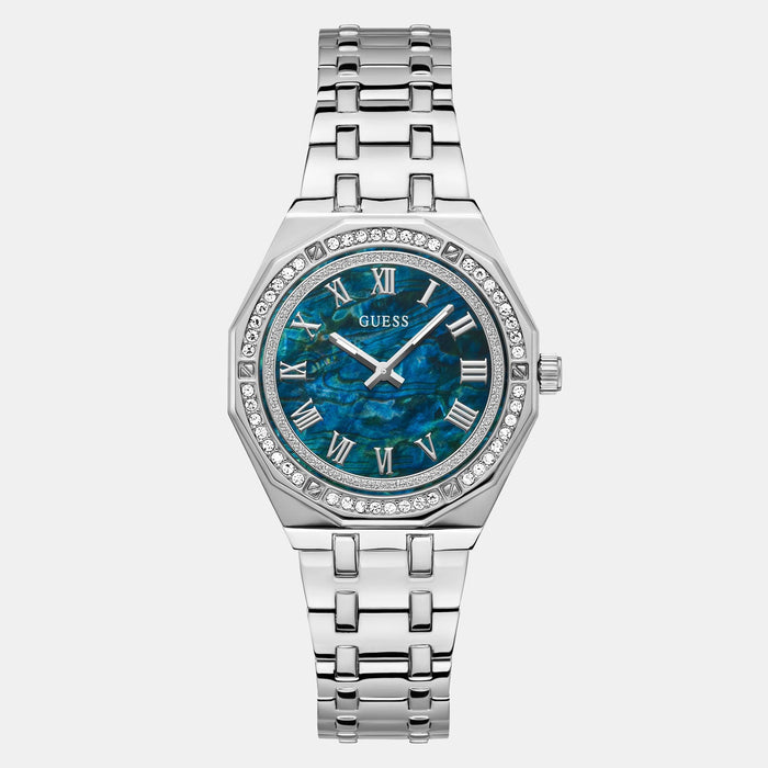 Guess Round Blue Analog watch