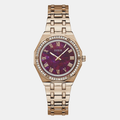 Guess Round Purple Analog watch