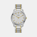 Guess Round Silver Analog watch