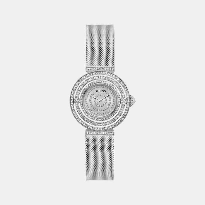 Gd Dream Women Quartz Silver Dial Analog Stainless Steel Watch Gw0550L1