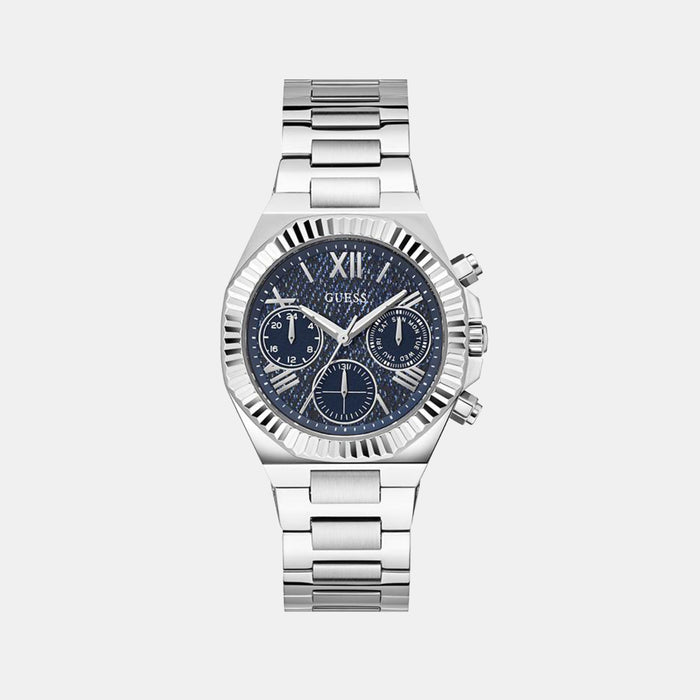 Gd Equality Women Quartz Blue Dial Multi-Function Stainless Steel Watch Gw0769L1
