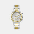Gd Equality Women Quartz Silver Dial Multi-Function Stainless Steel Watch Gw0769L3
