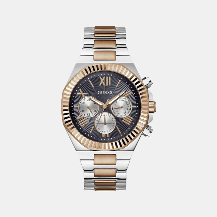 Gd Equity Men Quartz Black Dial Multi-Function Stainless Steel Watch Gw0703G4