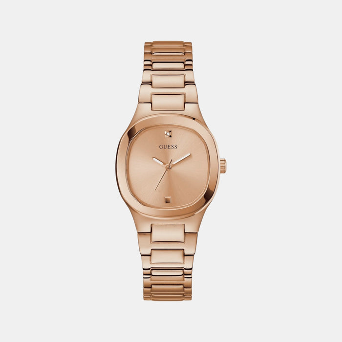 Gd Eve Women Quartz Rose Gold Dial Analog Stainless Steel Watch Gw0615L3