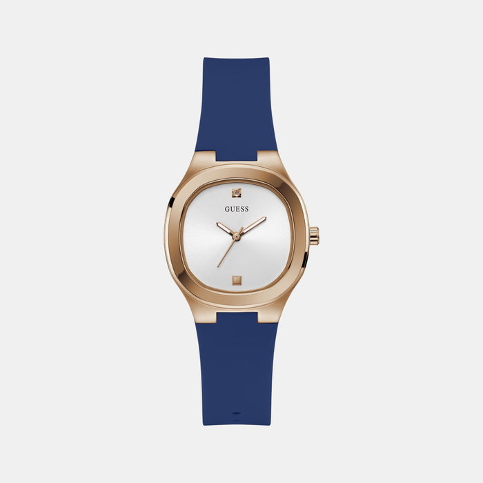 Gd Eve Women Quartz White Dial Analog Silicone Watch Gw0658L3