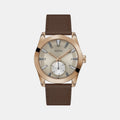 Gd Grayson Men Quartz Beige Dial Analog Leather Watch Gw0793G3