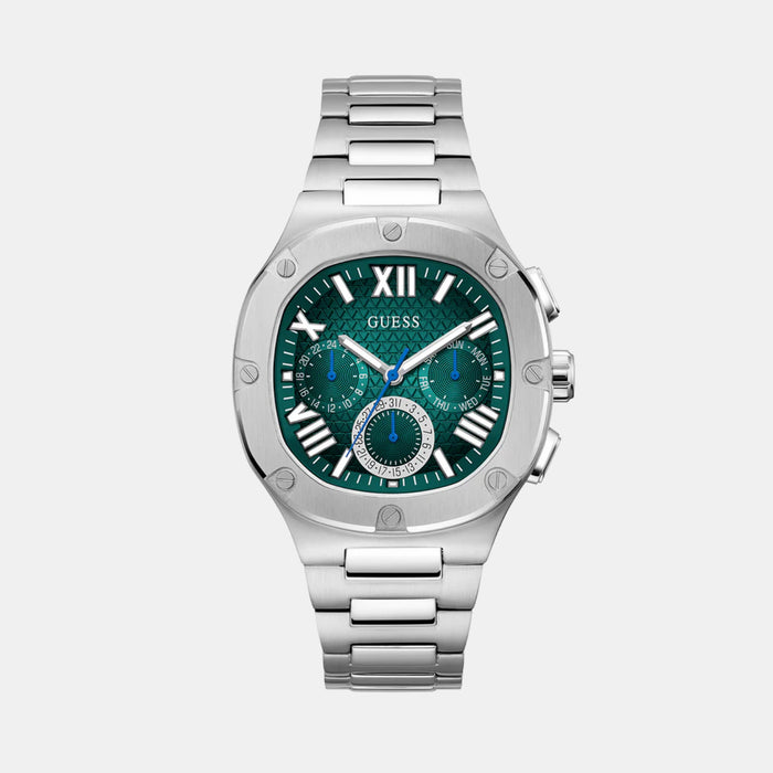 Gd Headline Men Quartz Green Dial Multi-Function Stainless Steel Watch Gw0572G6