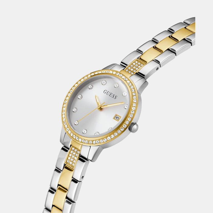 Gd Heartless Women Quartz Silver Dial Analog Stainless Steel Watch Gw0725L1