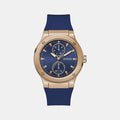 Gd Jet Men Quartz Blue Dial Multi-Function Silicone Watch Gw0491G4