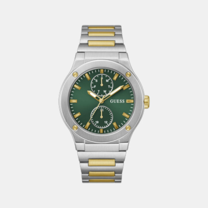 Gd Jet Men Quartz Green Dial Multi-Function Stainless Steel Watch Gw0795G1