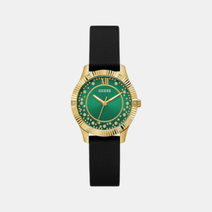 Gd Starstruck Women Quartz Green Dial Analog Silicone Watch Gw0766L3