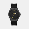Gd Vinyl Men Quartz Black Dial Analog Silicone Watch Gw0790G2