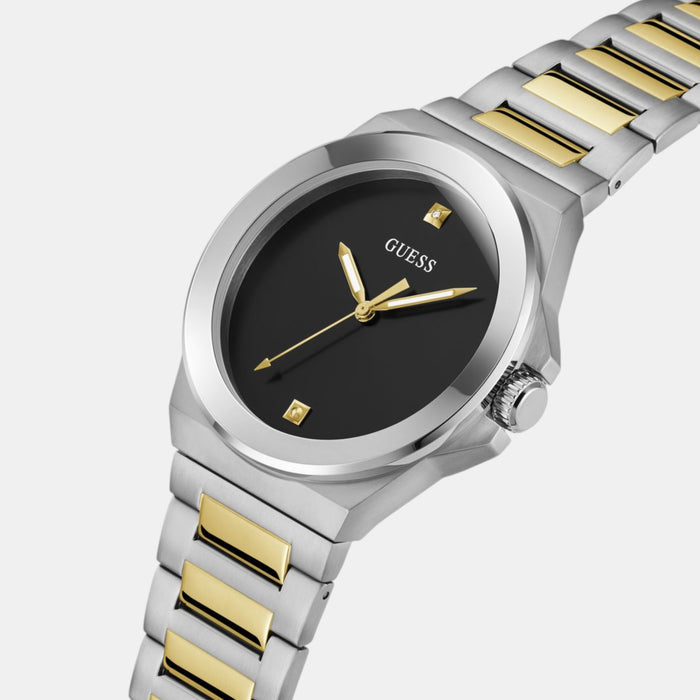 Guess Men Round Black watch