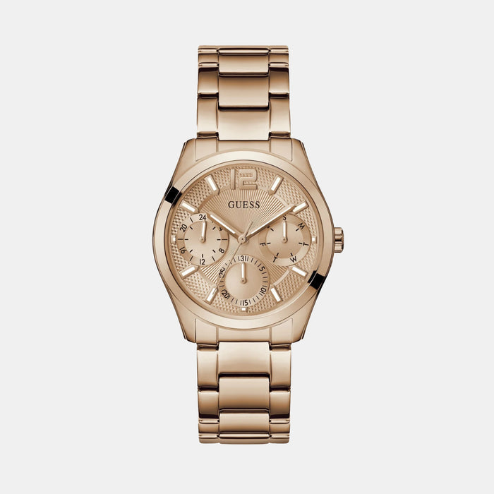 Gd Zoe Women Quartz Rose Gold Dial Multi-Function Stainless Steel Watch Gw0760L3