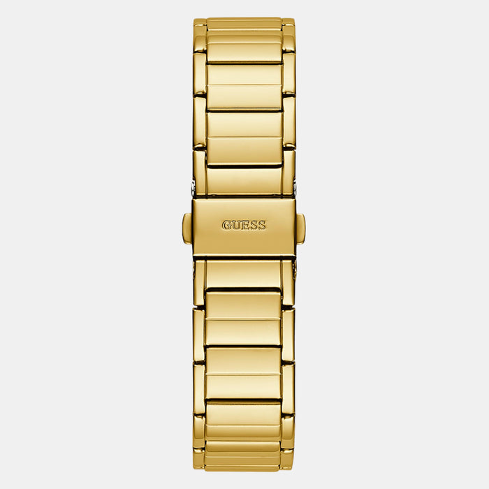 Gs Fusion Women Quartz Champagne Dial Multi-Function Stainless Steel Watch Gw0552L2