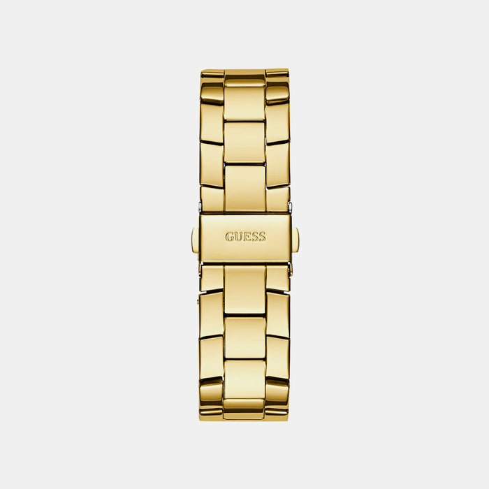 Gs Majesty Women Quartz Champagne Dial Multi-Function Stainless Steel Watch Gw0771L2