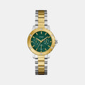 Gs Mist Women Quartz Green Dial Multi-Function Stainless Steel Watch Gw0723L1