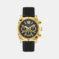 Gs Resistance Men Quartz Black Dial Multi-Function Silicone Watch Gw0729G2