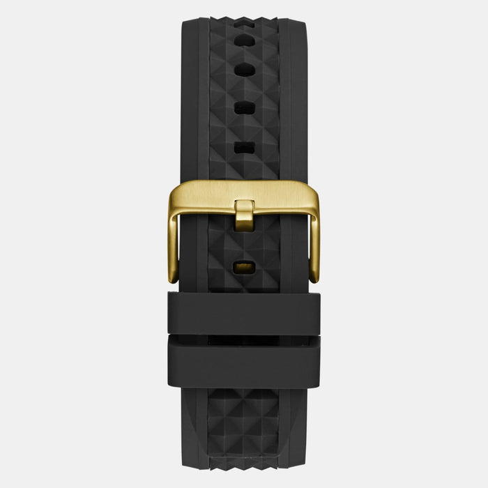 Gs Resistance Men Quartz Black Dial Multi-Function Silicone Watch Gw0729G2