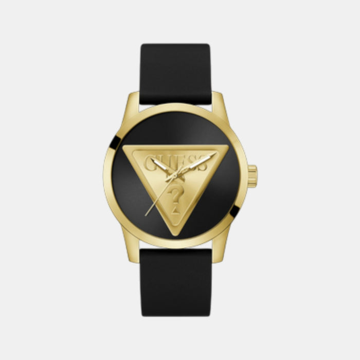 Gt Badge Men Quartz Black Dial Analog Silicone Watch Gw0781G4