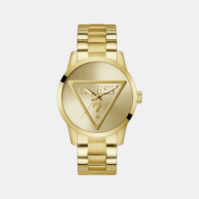 Gt Badge Men Quartz Champagne Dial Analog Stainless Steel Watch Gw0782G1