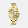 Gt Badge Men Quartz Champagne Dial Analog Stainless Steel Watch Gw0782G1