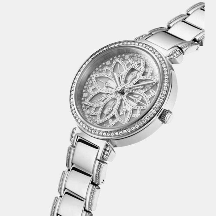 Gt Lily Women Quartz Silver Dial Analog Stainless Steel Watch Gw0528L1