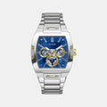 Gt Phoenix Men Quartz Blue Dial Multi-Function Stainless Steel Watch Gw0456G5