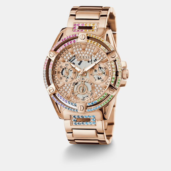Guess Stainless Steel Round watch