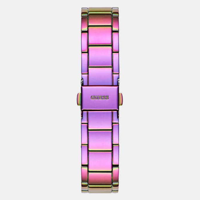 Gt Shooting Star Women Quartz Purple Dial Analog Stainless Steel Watch Gw0746L3