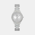 Guess Round Silver Analog watch