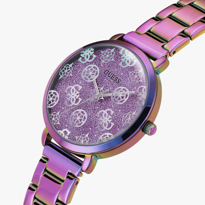 Gt Sugarplum Women Quartz Purple Dial Analog Stainless Steel Watch Gw0670L3