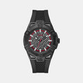 Guess Sport Men Quartz Black Dial Analog Silicone Watch GW0712G1